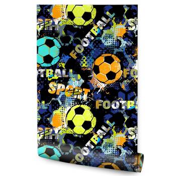 TAPETE Jugend Abstraktion FUßBALL Sport