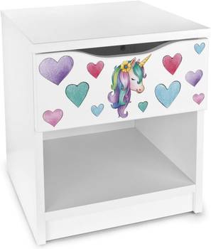 Moderne table de chevet la Licorne