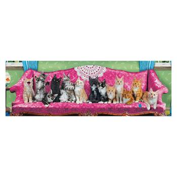 Puzzle Kitty Cat Couch