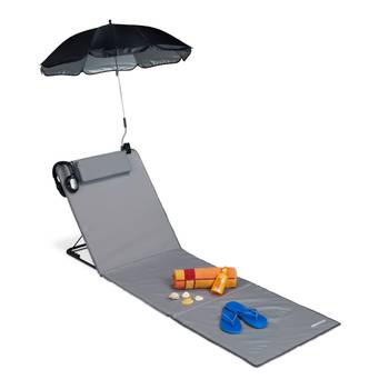 Matelas de plage avec parasol