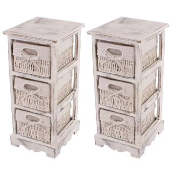 Étagère commode (lot de 2)