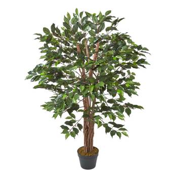 Kunstbaum Ficus Benjamini grün 120 cm