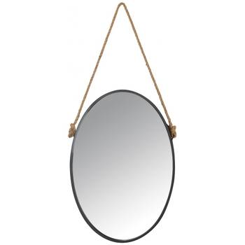 Miroir avec corde Matelot Ovale