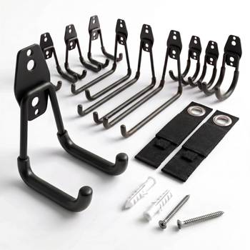 12-delig set wandhaken en kabelorganizer