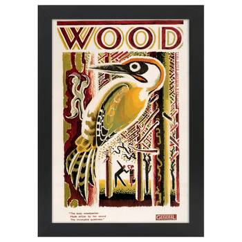 Bilderrahmen Poster 1933 Wood