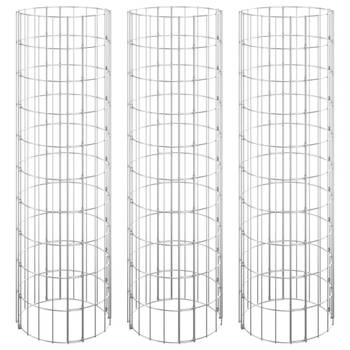 Lit surélevé à gabion 3013582 (lot de 3)