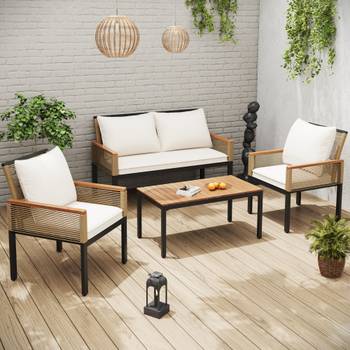 Gartenlounge-Set 4tlg Phanes Ⅱ