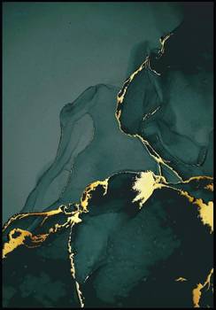 Grüner Marmor Poster