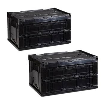 2 x Transportbox 60 L mit Deckel