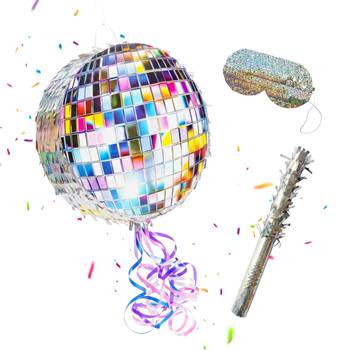 Pinata Set 3-teilig mit Stock und Maske
