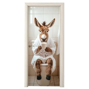 FOTOTAPETE TÜR Esel Bademantel