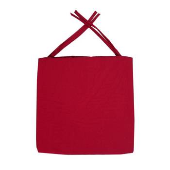 Galette de chaise en coton 40 cm Rouge