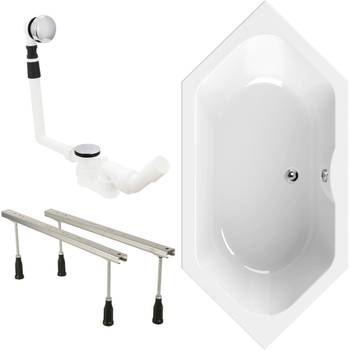 Sechseckwanne Exclusive 3-teilig Fuß