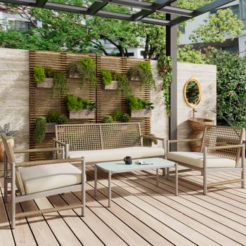 Gartenlounge-Set 4tlg Phanes Ⅱ