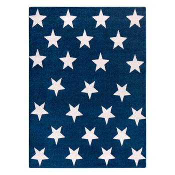 Tapis Sketch Fa68 Bleu et Blan