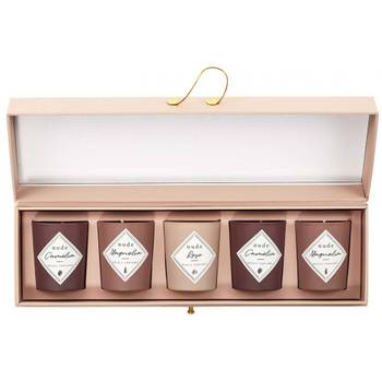 Coffret 5 bougies parfumées Nude