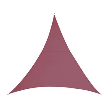 Voile d'ombrage triangle PES rouge foncé