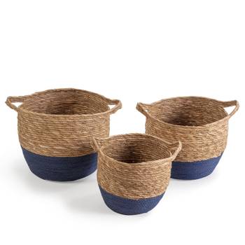 Set de 3 paniers Anxo fibre naturelle