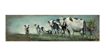 Metallbild Weideidylle