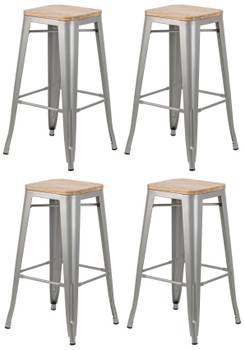 Lot de 4 tabourets de bar NASH