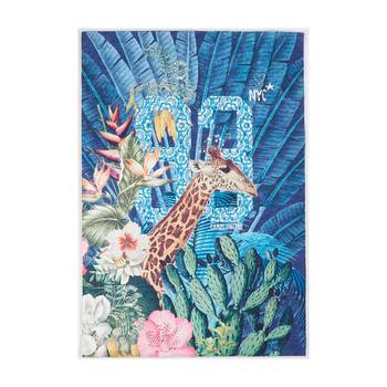 Tapis enfant JUNGLE 60x90 bleu