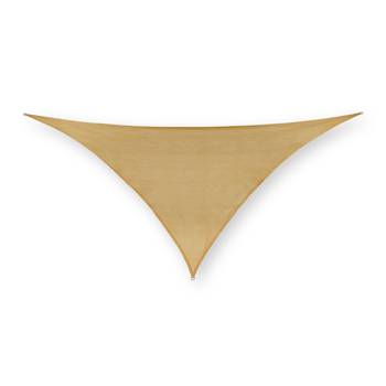 Voile d'ombrage triangulaire sable PE-HD