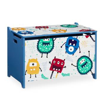 SoBuy KMB82-W Banc de Rangement pour Livres et Jouets pour Enfant, Coffre à Jouets  Enfant