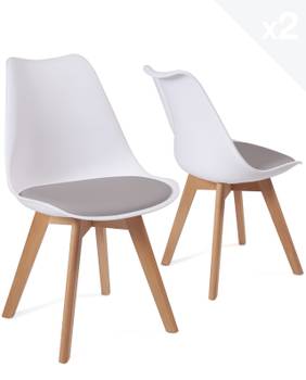 Chaise scandinave LAO (lot de 2)