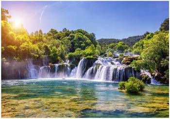 Fotobehang waterval 3D effect
