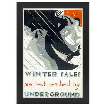 Bilderrahmen Poster 1921 Winter Sales