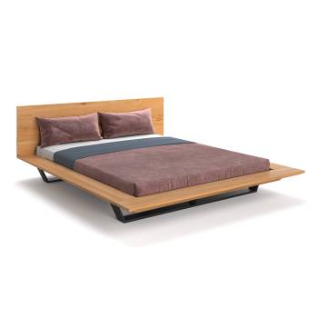 Loft-Bett Nova aus Massivholz und Metall