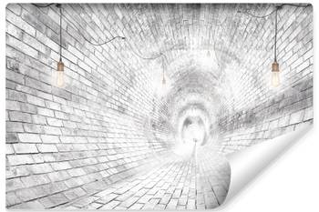 Fototapete ZIEGEL Tunnel 3D Abstraktion