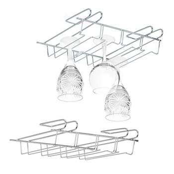 2x Supports à verres à vin pour armoire