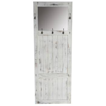 Wandgarderobe mit Spiegel Shabby-Look