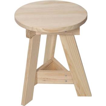 Tabouret bas en pin massif One