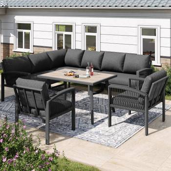 Garten-Lounge-Set 6-tlg Rhea Ⅷ