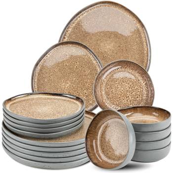 Geschirrset ORGANIC 6 Personen 18-tlg.