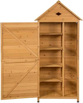 Gartenschrank Holz 80x45x177 cm