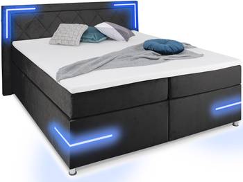 Boxspringbett Lima mit LED