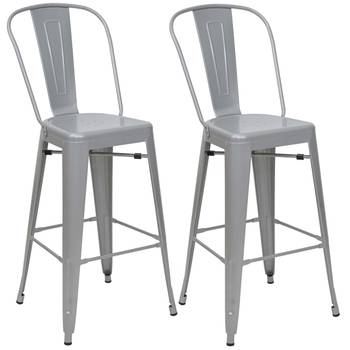 Tabouret de bar A73 métal (lot de 2)