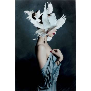 Glasbild Mother of Doves