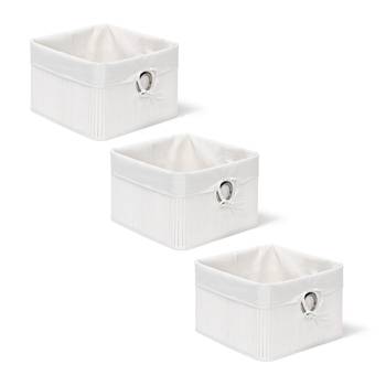 3x Corbeilles Panier de rangement bambou