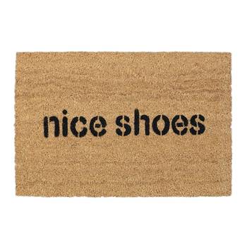Fußmatte Kokos mit Spruch "Nice Shoes"