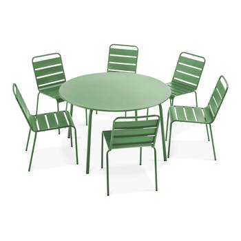 Gartentisch-Set und 6 Stühle Palavas
