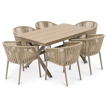 Gartenmöbel Set ISOLA 7er Set