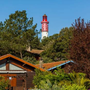 Tableau mural cabane et phare Cap Ferre