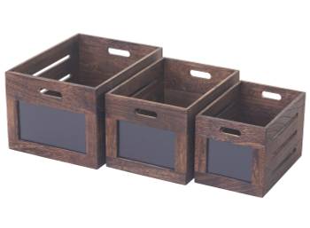 Boîte en bois E11 (3 pcs)