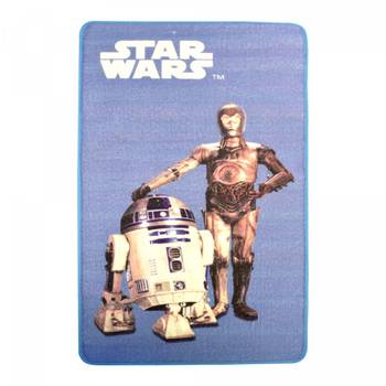 Tapis enfant STAR WARS 1 67x125 bleu