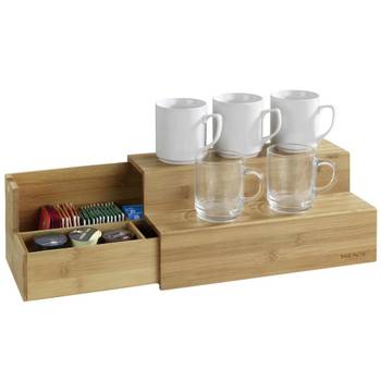 Bambus Treppe für Kaffee und Tee Alvida