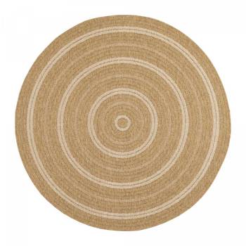 Tapis salon JUTE ART 5 ⌀160 beige